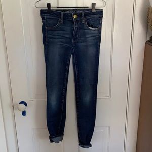 American eagle super stretch leggings, dark blue